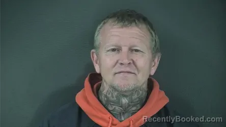 Mugshot of JASON FLATT booked in Russell County, Kentucky on April 20, 2026