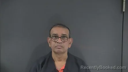 Mugshot of Narendrakumar Patel booked in Russell County, Kentucky on September 25, 2026