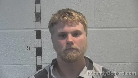 Mugshot of Kaden Tyler Berger booked in Shelby County, Kentucky on August 16, 2026