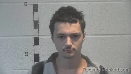 Mugshot of Jesse Aidan James Perkins booked in Shelby County, Kentucky on August 19, 2026