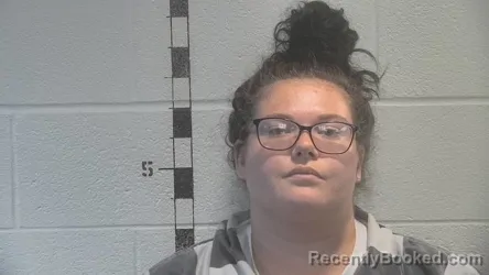 Mugshot of Sophia Marie Moore booked in Shelby County, Kentucky on August 24, 2026