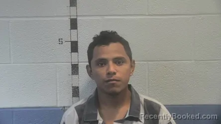 Mugshot of Menfis Eduardo Najera Agustin booked in Shelby County, Kentucky on October 3, 2026