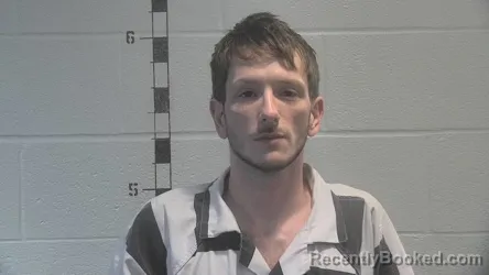 Mugshot of Brandon James Harvey booked in Shelby County, Kentucky on October 8, 2026