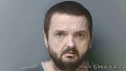 Mugshot of Christopher Harvey booked in Simpson County, Kentucky on August 20, 2026
