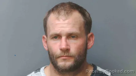 Mugshot of JACOB DAVIS booked in Simpson County, Kentucky on August 3, 2026