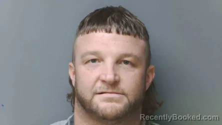 Mugshot of Brett Rachall booked in Simpson County, Kentucky on September 3, 2026