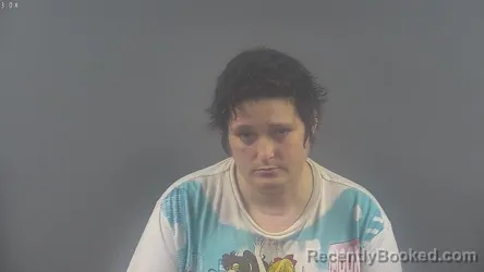 Mugshot of KATHERINE LEIGH JOHNSON booked in Warren County, Kentucky on July 28, 2026