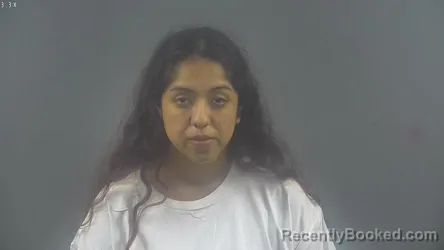 Mugshot of Natalia Michelle Arevalo De La Pena booked in Warren County, Kentucky on August 20, 2026