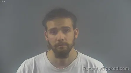 Mugshot of Nathaniel Ray Carter booked in Warren County, Kentucky on August 24, 2026