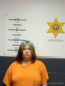 Mugshot of Jordyn Ferrell booked in Whitley County, Kentucky on August 25, 2026