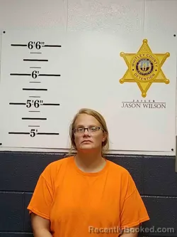 Mugshot of Christine Johnson booked in Whitley County, Kentucky on October 24, 2026