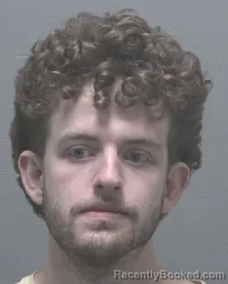 Mugshot of Grant Spencer Barker booked in New Hanover County, North Carolina on September 7, 2026