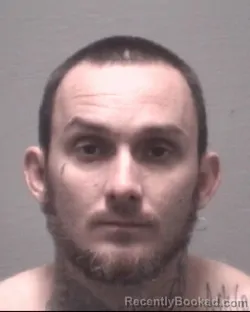 Mugshot of JUSTIN RAY JOHNSON booked in New Hanover County, North Carolina on July 25, 2026
