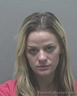Mugshot of Olivia Blaine Thompson booked in New Hanover County, North Carolina on August 21, 2026