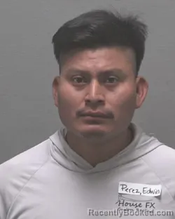 Mugshot of EDWIN PEREZ-LOPEZ booked in New Hanover County, North Carolina on March 22, 2026