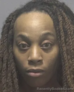 Mugshot of Tierra Latrice Blackston booked in New Hanover County, North Carolina on August 22, 2026