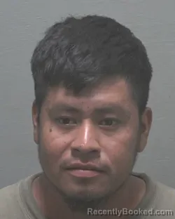 Mugshot of Miguel Tojin Hernandez booked in New Hanover County, North Carolina on August 23, 2026