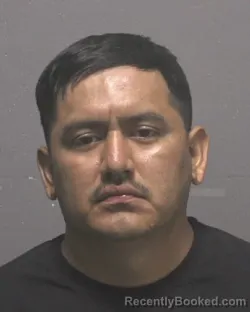 Mugshot of Luis De Leon Mateo booked in New Hanover County, North Carolina on August 27, 2026