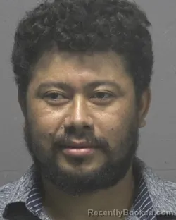 Mugshot of Luis Enrique Delgado booked in New Hanover County, North Carolina on September 6, 2026