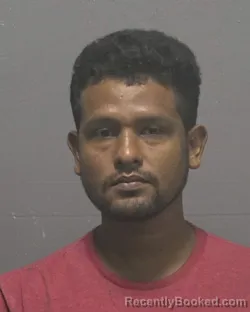 Mugshot of Osmin Lopez Escobar-Livis booked in New Hanover County, North Carolina on September 9, 2026