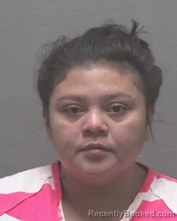 Mugshot of Ivania Del Carmen Lopez-Perez booked in New Hanover County, North Carolina on September 9, 2026