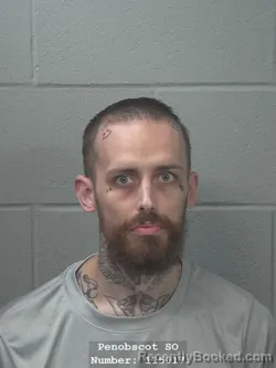 Mugshot of MICHAEL ALAN DRAKE booked in Penobscot County, Maine on August 4, 2026