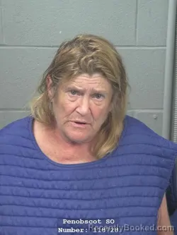 Mugshot of Lucinda Cole Archer booked in Penobscot County, Maine on August 21, 2026