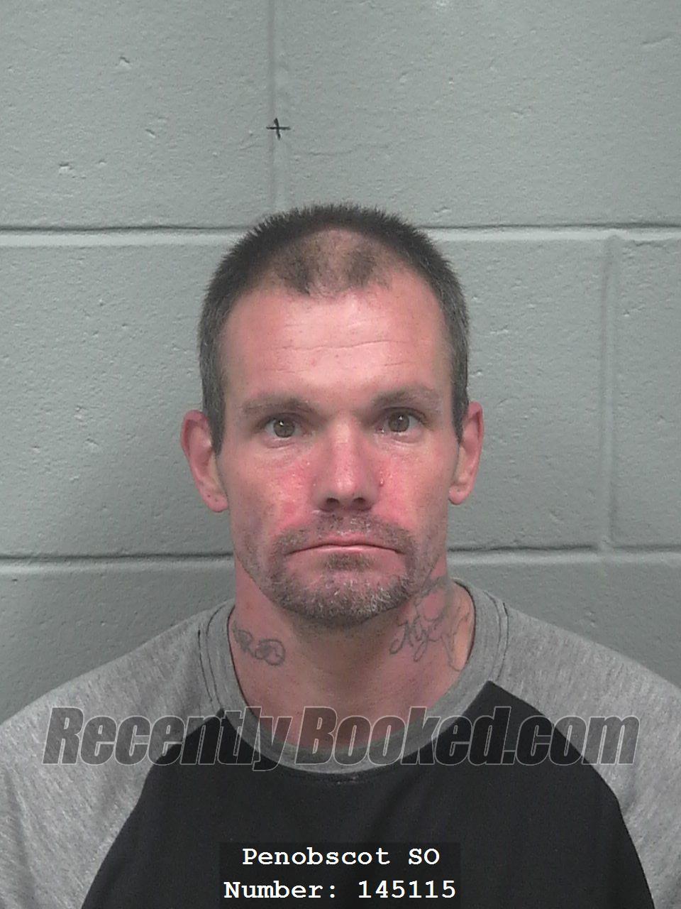 Booking photo from Penobscot County, Maine