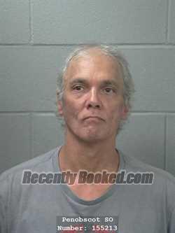 Booking photo from Penobscot County, Maine