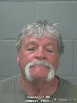 Mugshot of SHELDON COLVIS DICKINSON booked in Penobscot County, Maine on July 11, 2026