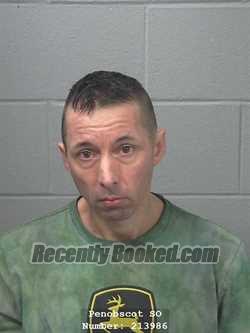 Booking photo from Penobscot County, Maine
