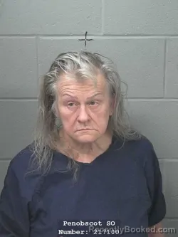 Mugshot of Beverly Marie Michaud booked in Penobscot County, Maine on July 29, 2026