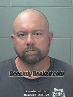 Booking photo from Penobscot County, Maine