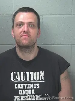 Mugshot of JOSHUA WAYNE BICKMORE booked in Penobscot County, Maine on April 17, 2026