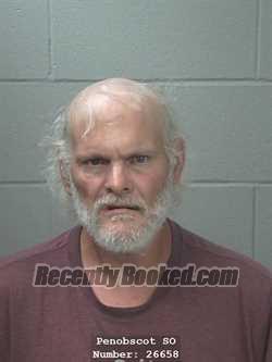 Booking photo from Penobscot County, Maine