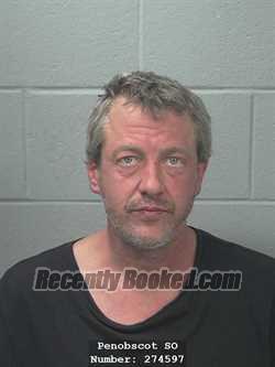 Booking photo from Penobscot County, Maine