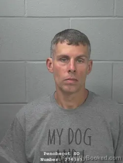 Mugshot of JUSTIN A LUSZCZKI booked in Penobscot County, Maine on May 8, 2026