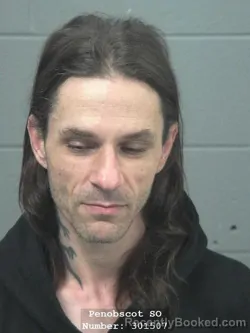 Mugshot of Michael Christopher Shaffer booked in Penobscot County, Maine on August 20, 2026