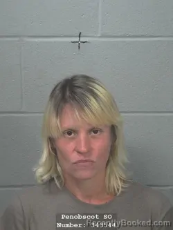 Mugshot of Samantha Joice Cox booked in Penobscot County, Maine on July 26, 2026
