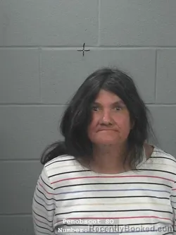 Mugshot of Vicki L Bunker booked in Penobscot County, Maine on October 7, 2026