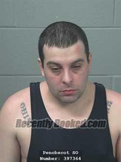 Booking photo from Penobscot County, Maine