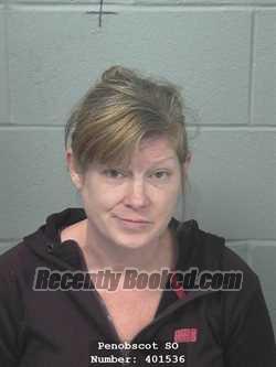 Booking photo from Penobscot County, Maine