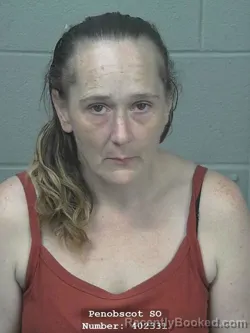 Mugshot of Jessica Lyn Higgins booked in Penobscot County, Maine on October 8, 2026