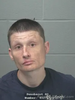 Mugshot of Shane Michael Ricker booked in Penobscot County, Maine on September 3, 2026