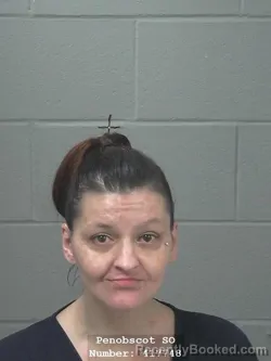 Mugshot of JESSICA ROSE ALLEN booked in Penobscot County, Maine on June 18, 2026