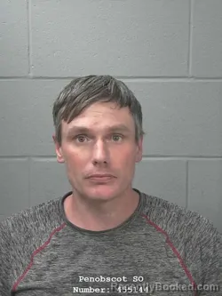 Mugshot of ZACHARY GORDON THOMPSON booked in Penobscot County, Maine on March 9, 2026