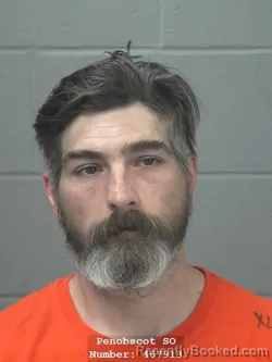 Mugshot of TREVOR DONALD THIBODEAU booked in Penobscot County, Maine on April 28, 2026