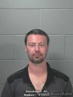 Mugshot of Kyle Richard Stevens booked in Penobscot County, Maine on August 19, 2026