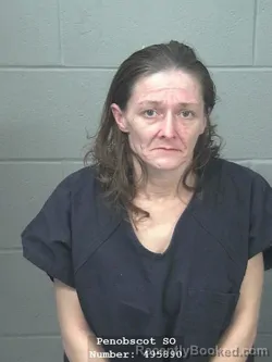 Mugshot of MEGAN REGINA LEARY booked in Penobscot County, Maine on March 8, 2026