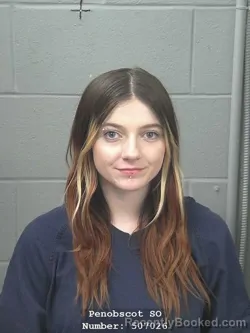 Mugshot of CALEIGH ANNE DARIES booked in Penobscot County, Maine on March 7, 2026